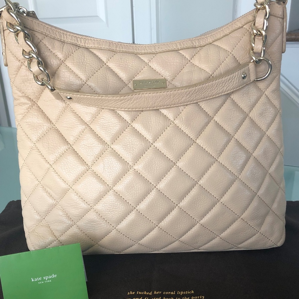 Kate Spade Cashew M Serena Gold Coast Cream Bag